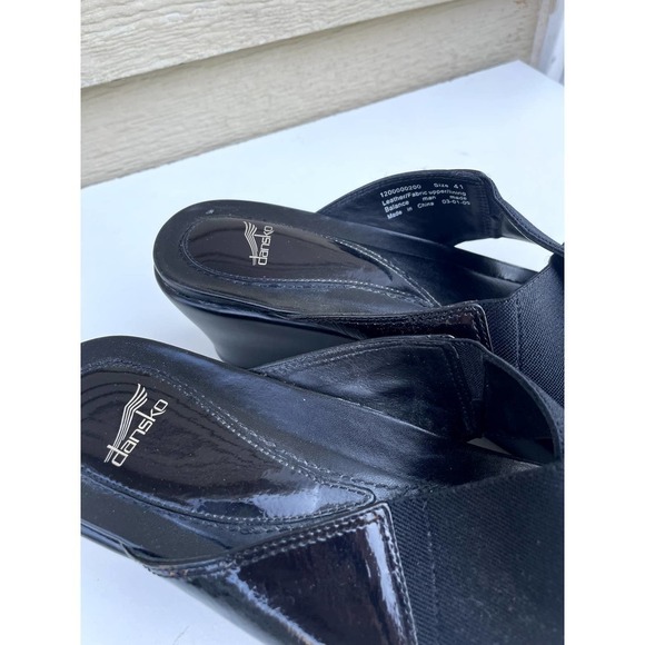 Dansko Wedge Sandals shoes size 41 like new - Picture 2 of 8